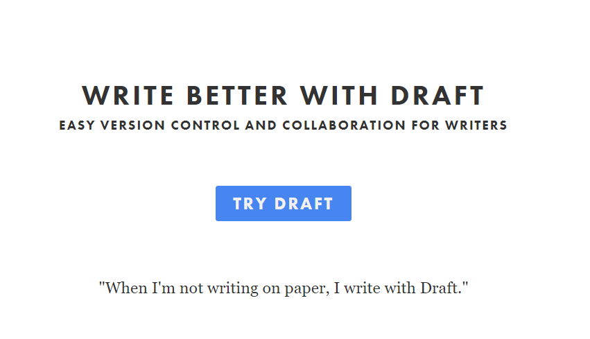 draftin best writing tool