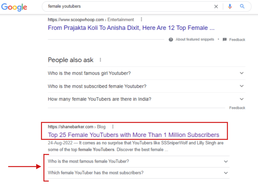 my post ranked on first page of google