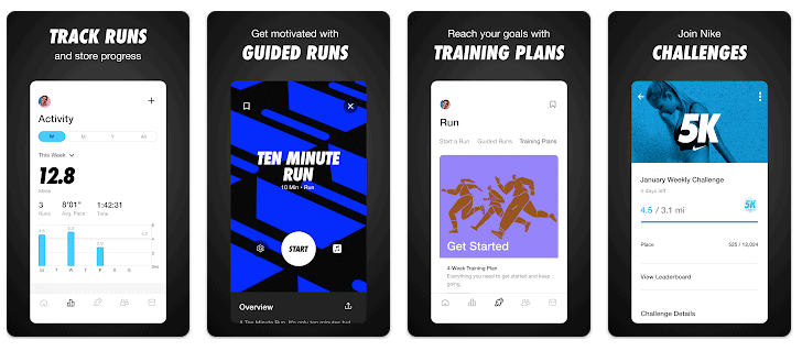 nike run club app for runners
