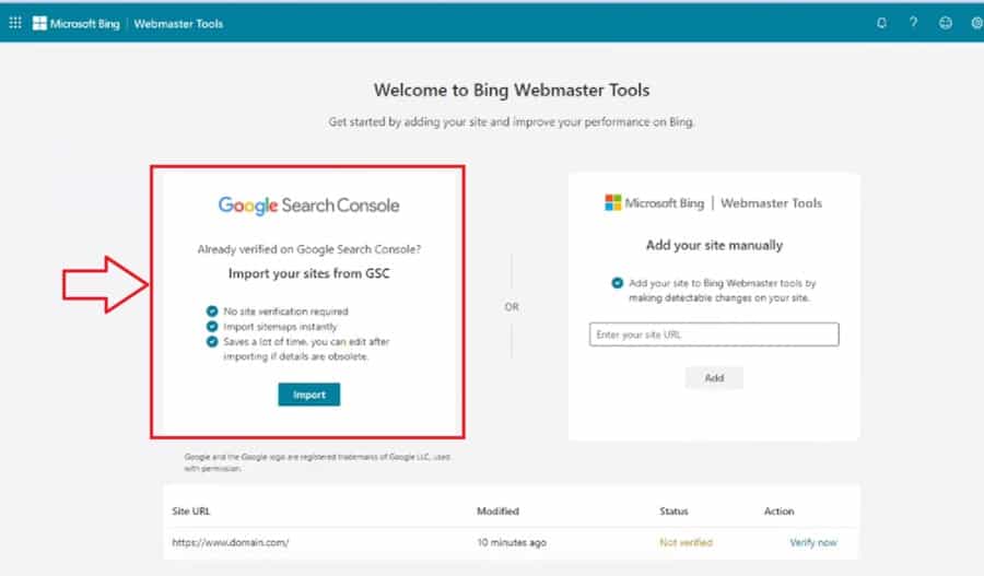 linking google account with webmaster