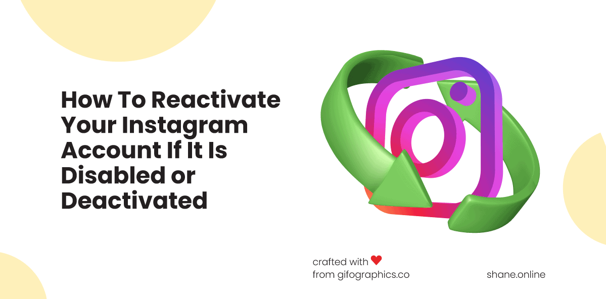 How To Reactivate Your Instagram Account If It Is Disabled or Deactivated