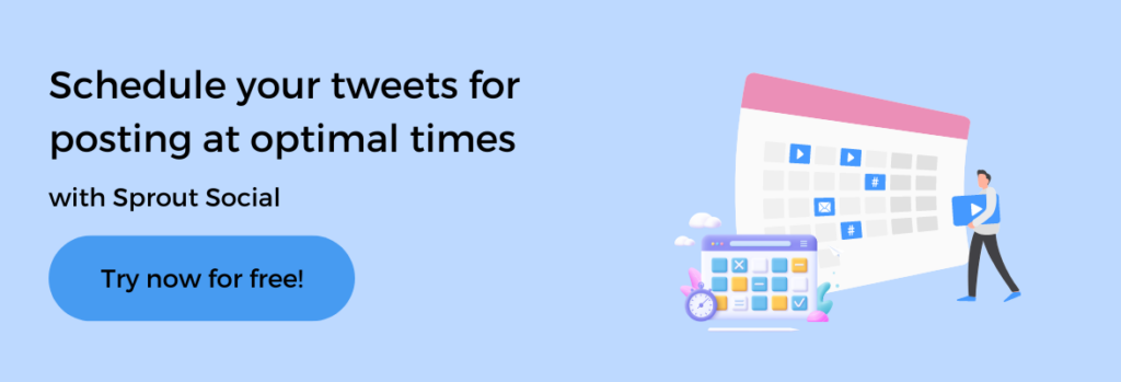 schedule your tweets with sprout social