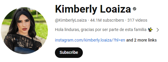 kimberly loiaza youtube channel
