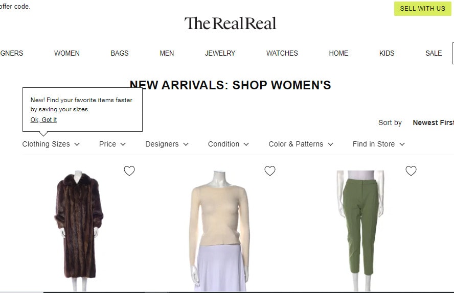 the realreal online store